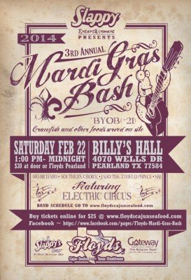 Mardi Gras Bash 2014